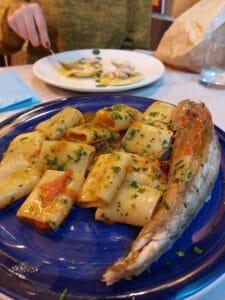 Pacchero con pesce scorfano alla Taverna d'e Zoccole