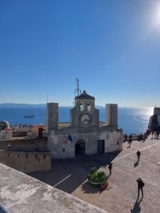 Vista panoramica Golfo di Napoli e Torre Orologio da Castel Sant'Elmo