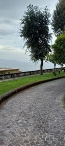 Giardino con vista vesuvio nelle Villette Liberty, Itinerario del Petraio