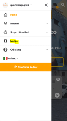 Vedi Mappa digitale dei Quartieri Spagnoli dal Menu